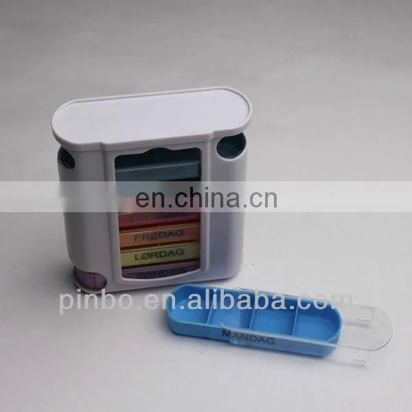 Plastic Pill Case 7 Day Pill Caseweekly Tablet Case