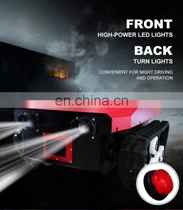 robot chassis big payload rubber track undercarriage tracked vehicle robot chassis