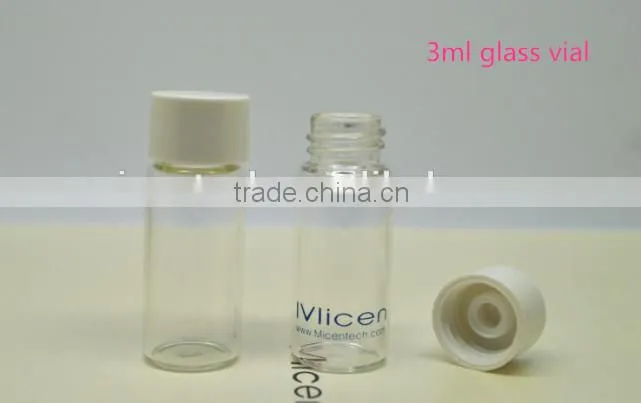 3ml Auto sample tubular glass test vial,transparent serum oil glass bottle