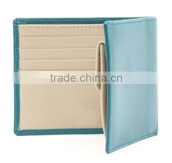 Delicate handmade genuine leather coin purse / genuine calf leather coin purse for men