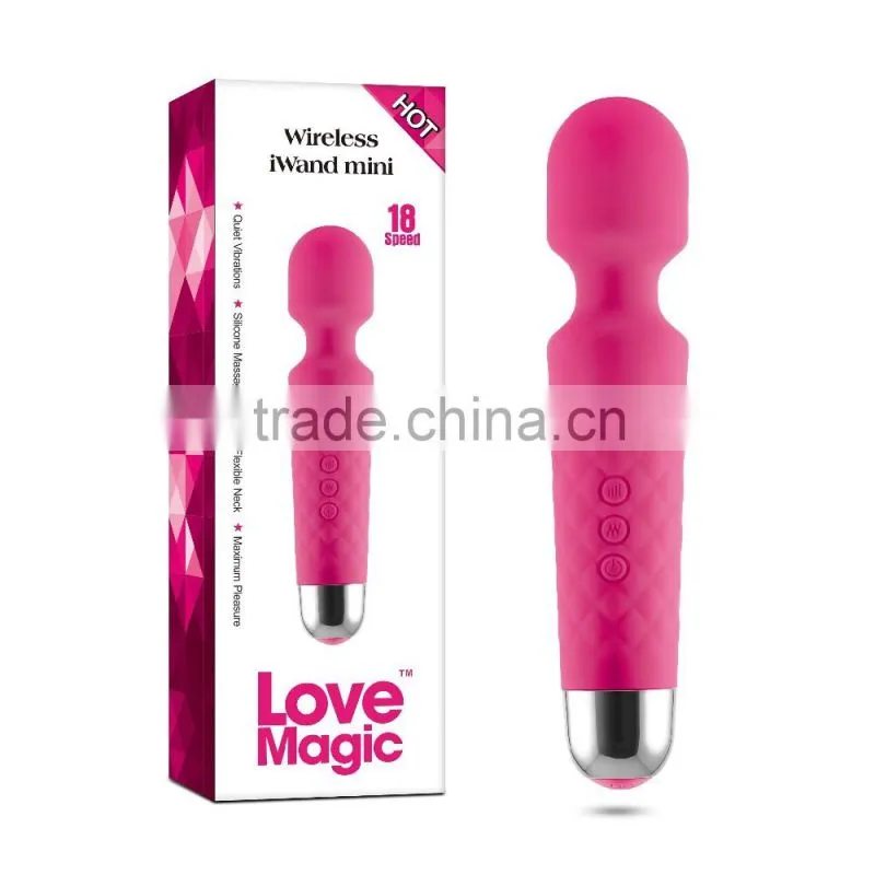 good silicone material waterproof rechargeable sex toys for women wand massager vibrators