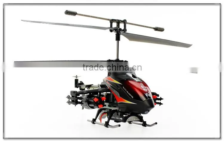 New Arrived F187 2.4G 3.5CH Alloy Missile Shooting RC Helicopter