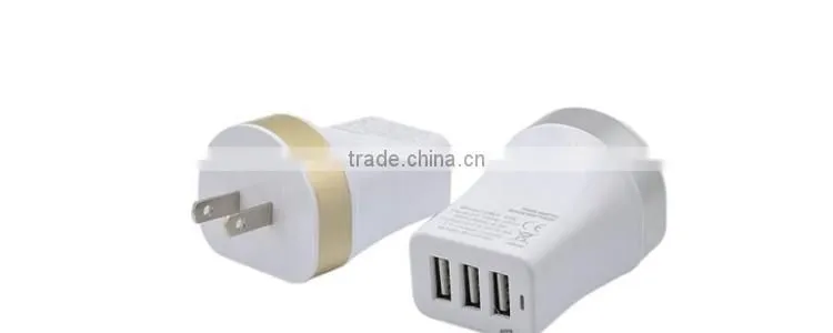 2016 trending products 5V 3.4A universal 3 usb wall charger for home and travel charger bulk buy from china