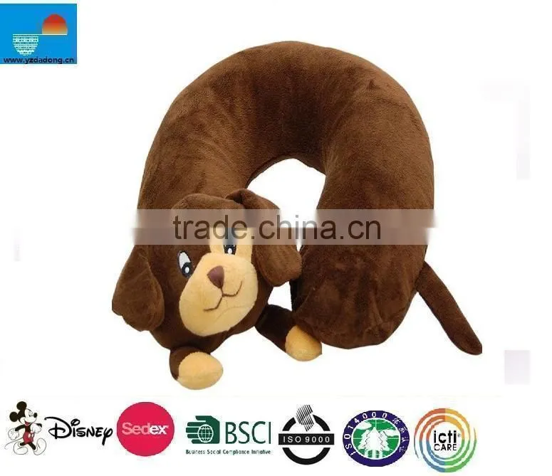 animal shaped body pillow/animal neck pillow/plush animal u-shaped pillows