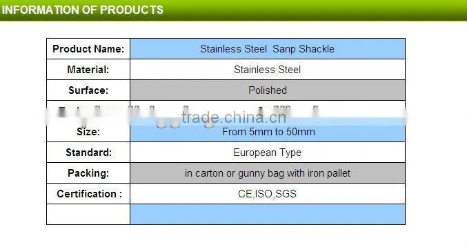 Stainless Steel Black Coated Fixed Snap Shackle