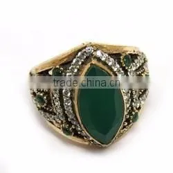 Best Deal Today Finger Ring !! Blue Onyx_White CZ 925 Sterling Silver Jewelry, Silver Jewelry India, Silver Jewelry Wholesaler
