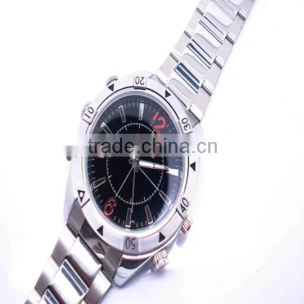 HD waterproof wrist watch spy camera hidden with optional memory