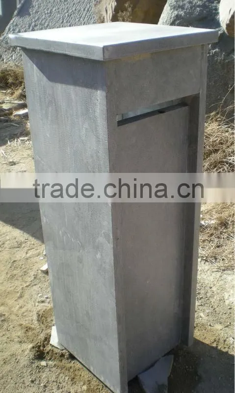 Blue Limestone Mailbox