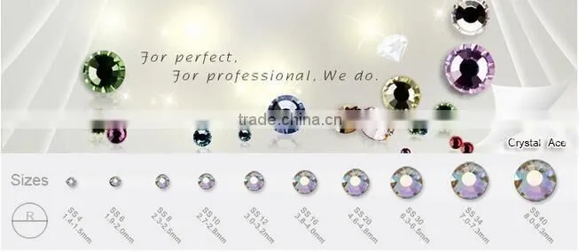 30,000pcs a bag 5mm Epoxy crystal non hot fix flat back rhinestones China factory price