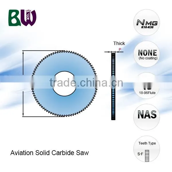 NAS Standard Tungsten Carbide Circular Saw Blade For Saw Machine