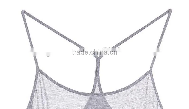Fashion sexy spaghetti strap long vest