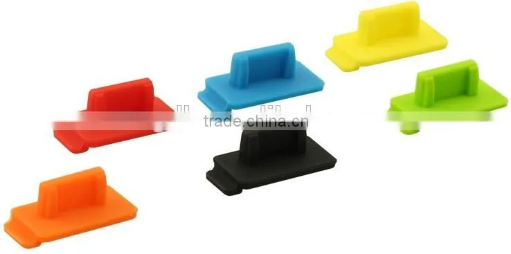 Colorful silicone anti dust stopper cover for macbook connect or usb dust plug