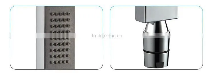 Multi Function Rainfall Shower Head Durable Brass Bathroom Shower