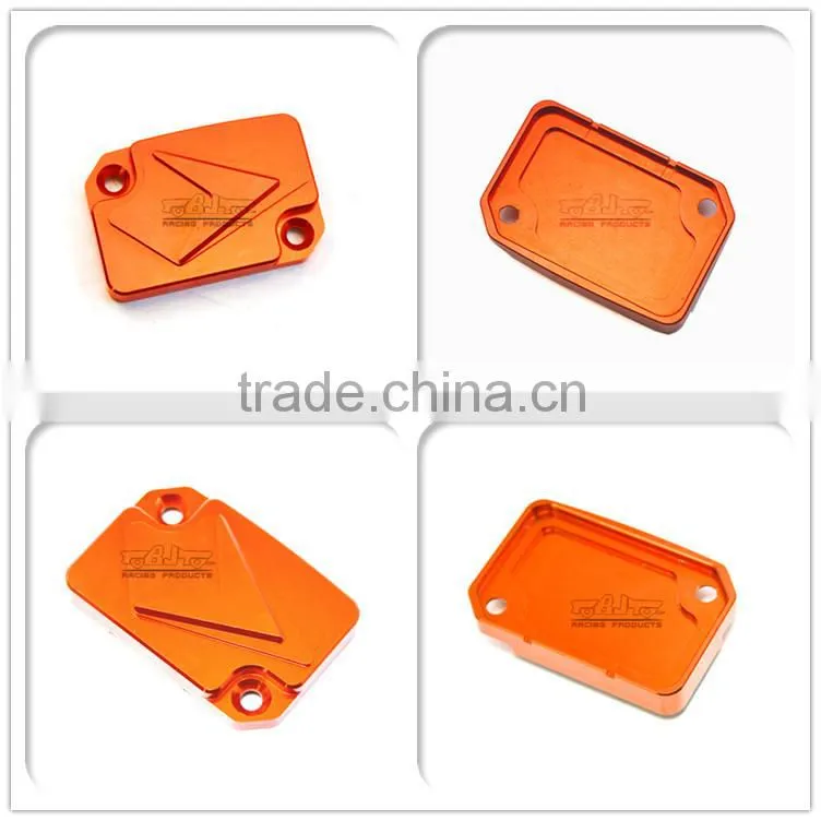 BJ-OC-011C-OR Aluminum CNC Front Brake Motorcycle Fluid Reservoir Oil Cap Cover for KTM DUKE 125/200/390