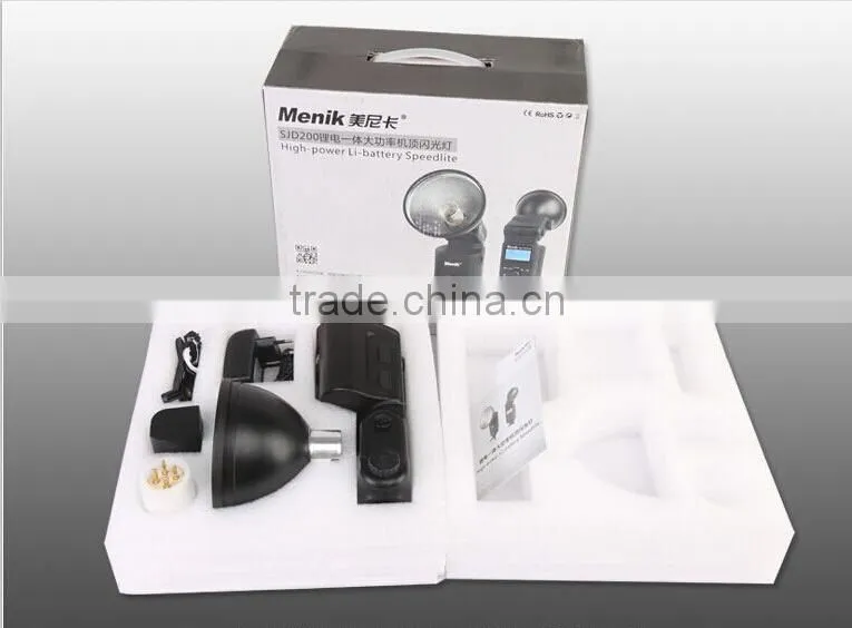 SJD200 built-in lithium battery speedlite