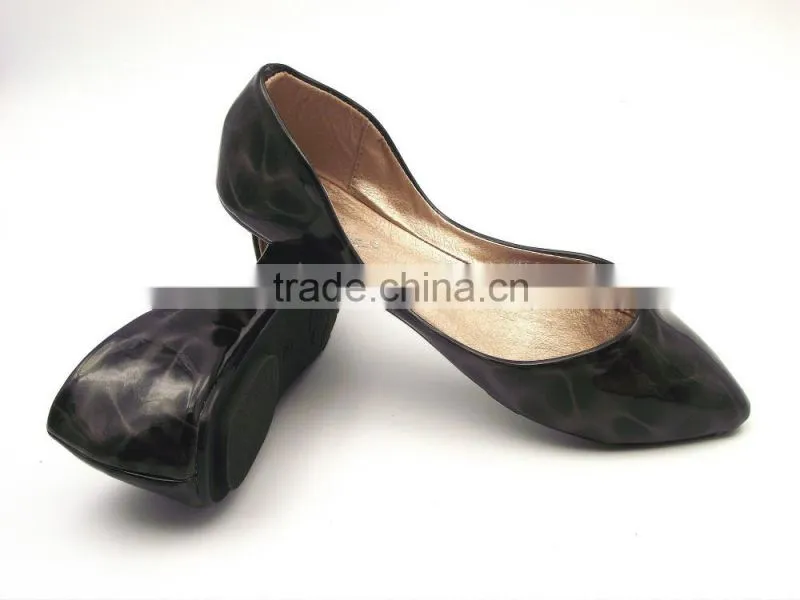 2016 new fashion new leather popular design lady flat shoes in stock