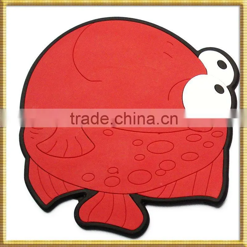 Factory creat 3d custom rubber coasters
