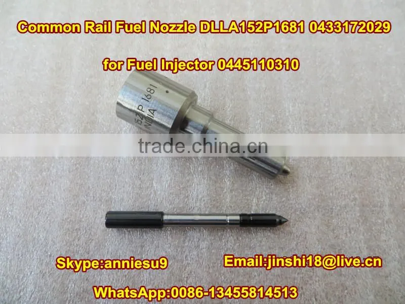 Common Rail Fuel Injector Nozzle DLLA152P1681 0433172029 for Injector 0445110310
