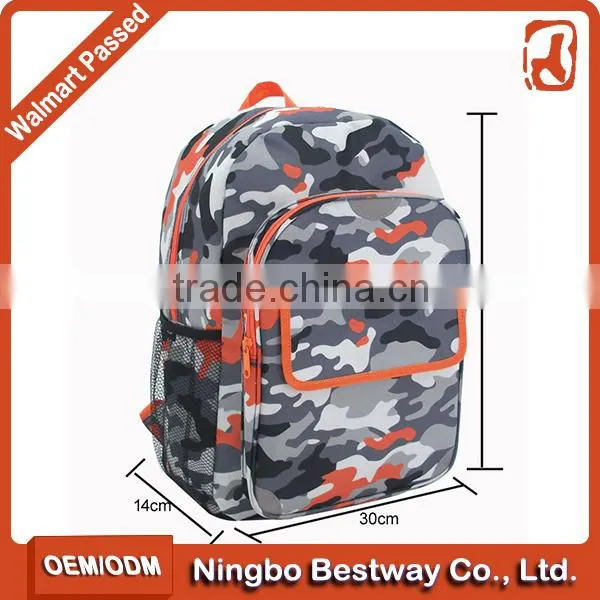 Fashion high school backpack bag camo military hiking backpacks