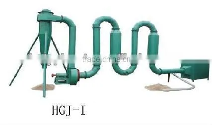 Professional air flow dryer to dry wood dust, sawdust for briquetting machine