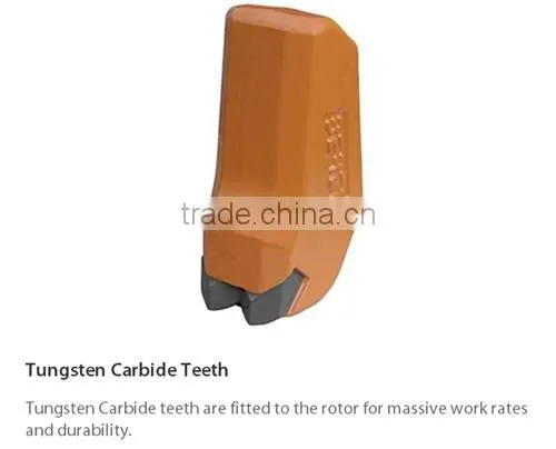 carbide cutter for forestry mulching equipment