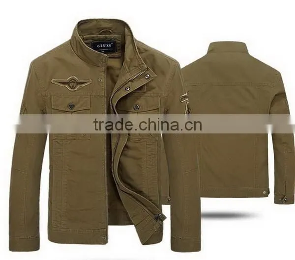 Bottom price stylish green leather jacket men