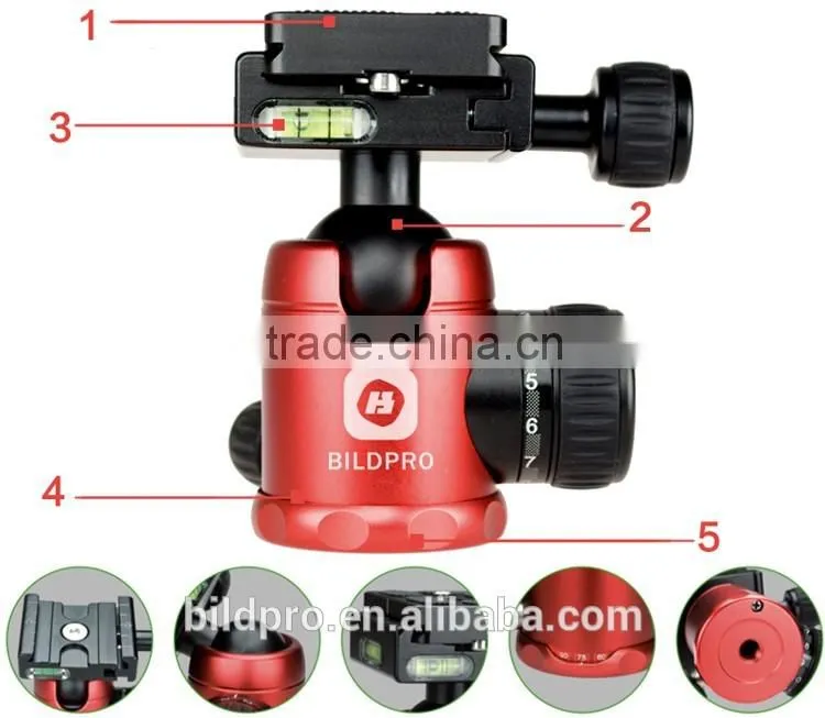 BILDPRO Portable Tripod Camera Stand Photographic Spare Parts Digital Accessories