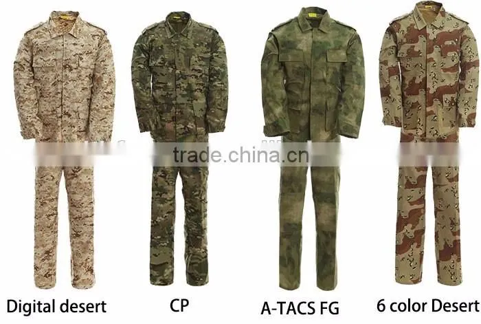 polygon desert camo polyester/ cotton african military uniform