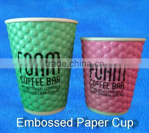 disposable cone paper cup/printed compostable pla cups