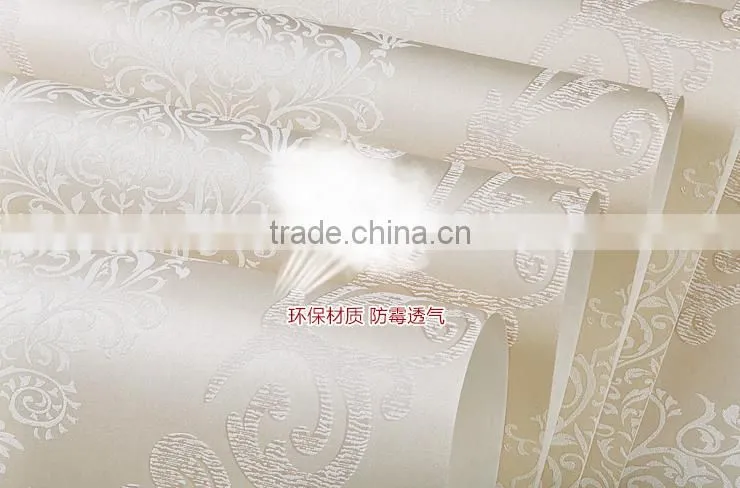 self adhesive embossed interior home wallpaper