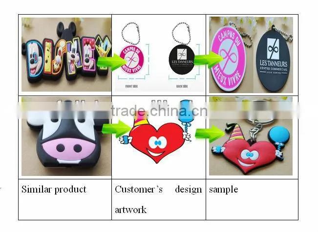 custom soft pvc silicone keychain, silicone keychains, rubber keyring