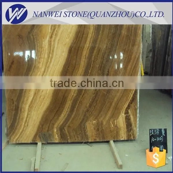 Brown yellow onyx marble house ground tiles