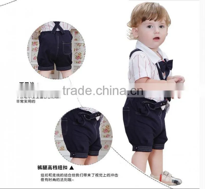 The decimal point Baby Bib Kids Summer Cotton Shorts denim pants boy cartoon children summer thin section