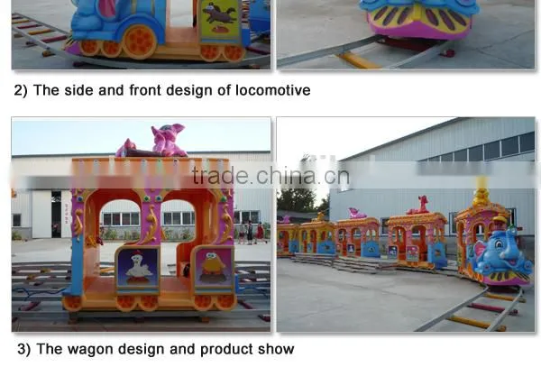 CE beautiful 14 seats electric mini train amusement park toy train