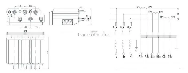JLSZY-6, 10R Resin Casting Integrated Combined Transformer with Fuse Protector