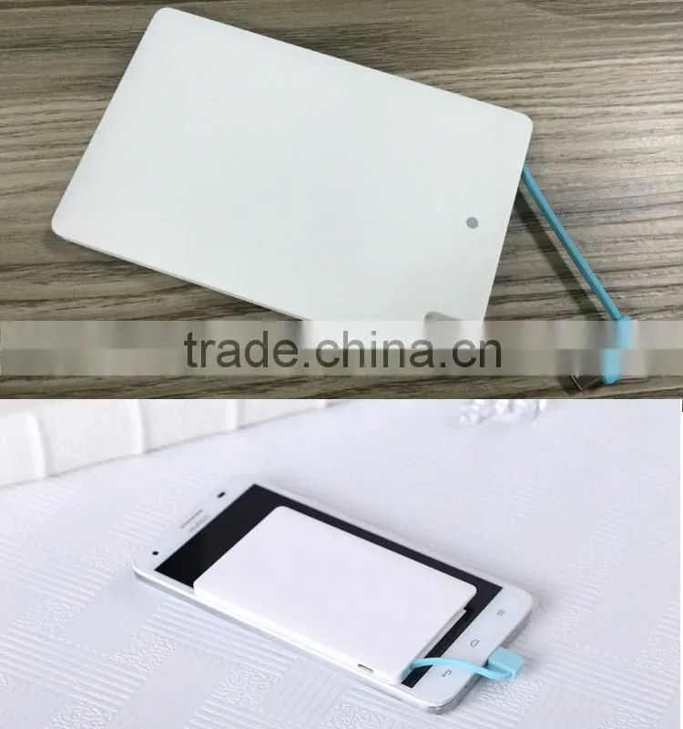 2016 Fast charging Ultra slim power bank Credit card size power bank