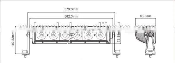 New 2015 Led power 100w 12v led light roof bar for cars
