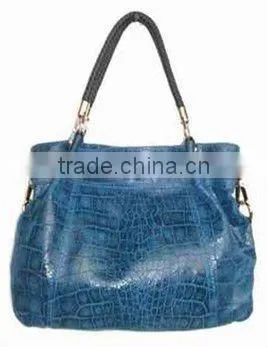 Navy Croco Large Tote bags fashion trend brand handbag