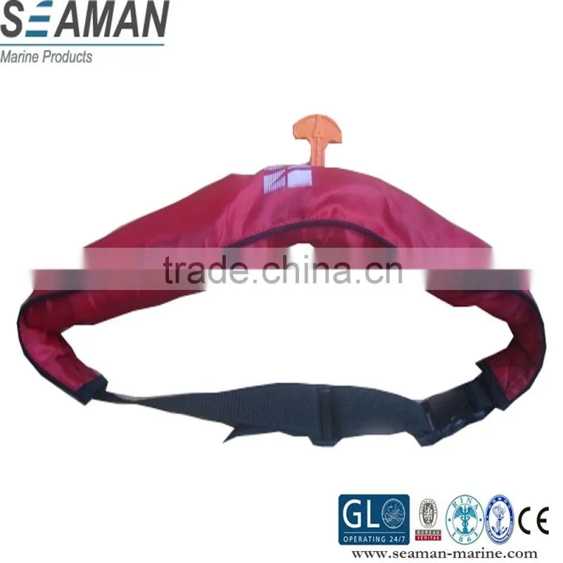manual life jacket inflatable waist belt pack