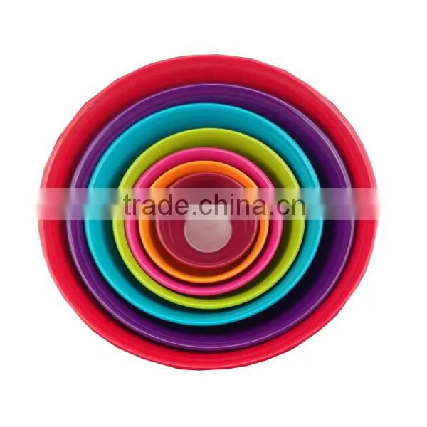 new design solid color melamine bowl set mixing bowl set
