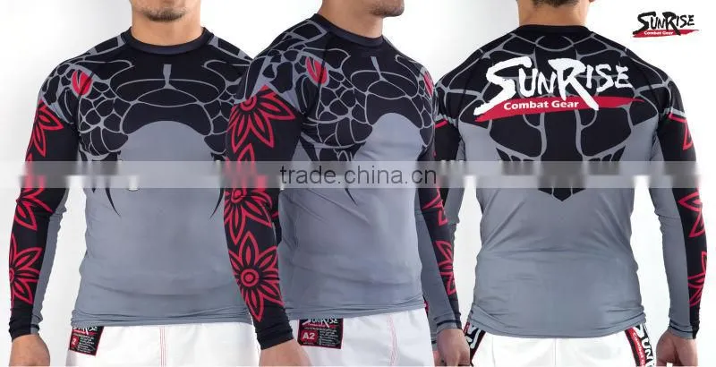 Sublimation Heat Transfer custom printed rash guard
