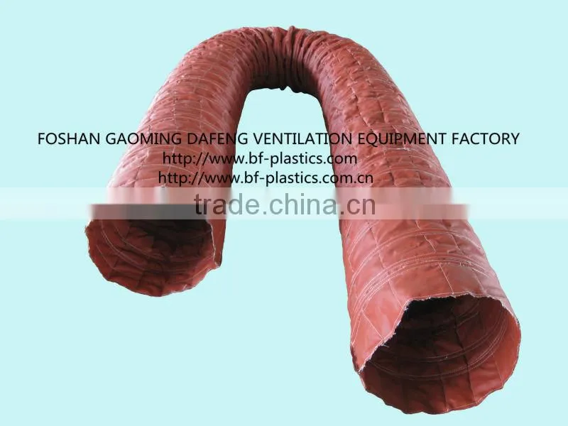 Heat resisting insulated flexible ventilation duct
