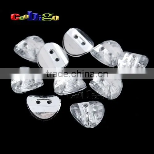 20L(12.5mm) Acrylic Sewing Rhinestone Arched Button For Apparel Accessories #FLN018-20L(06)