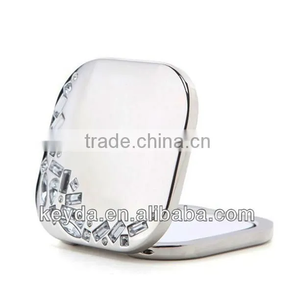 metal pocket mirror with double side