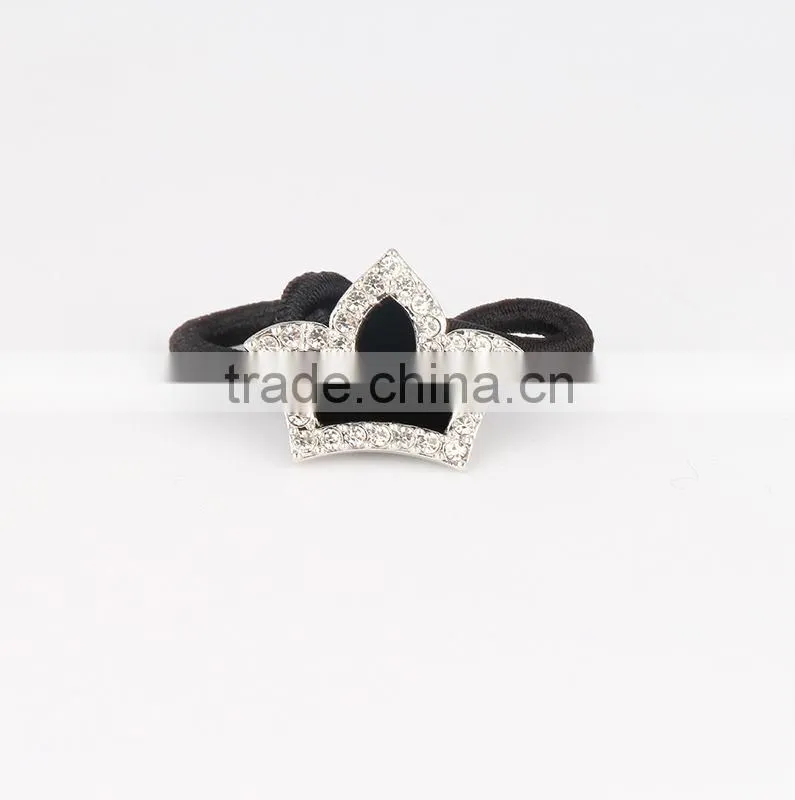 Rhinestone crystal hair scrunchie ,Elastic Ponytail Holder Wholesale MY-015