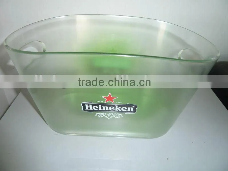Two Bottle Plastic Ice Bucket