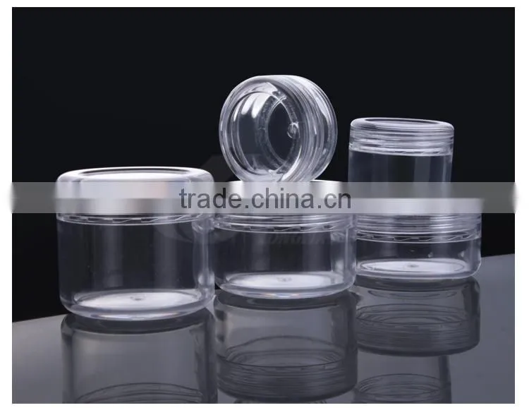10g-150g PS cosmetic jar cream jar ,transparent cream jar