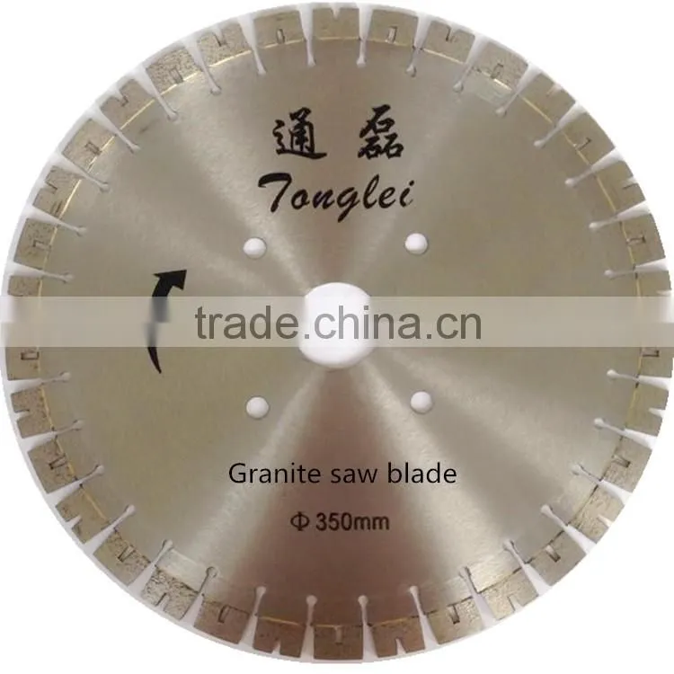 350mm/14" U teeth great sharpness diamond saw blade for granite