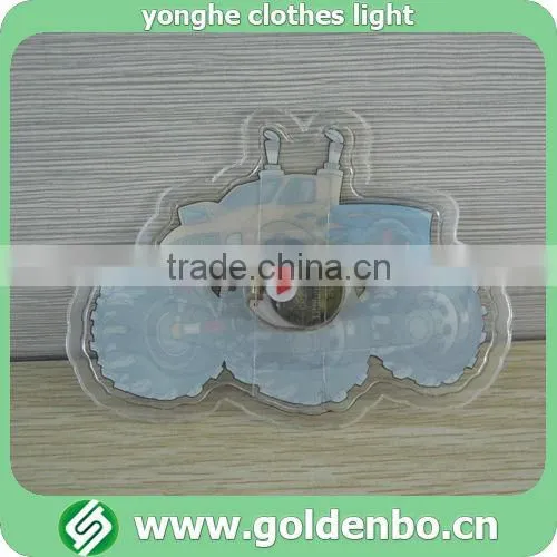 Tractor pattern PVC LED light for clothing
