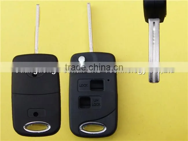 Conversion flip remote key fob case cover for LEXUS 2 button car key shell